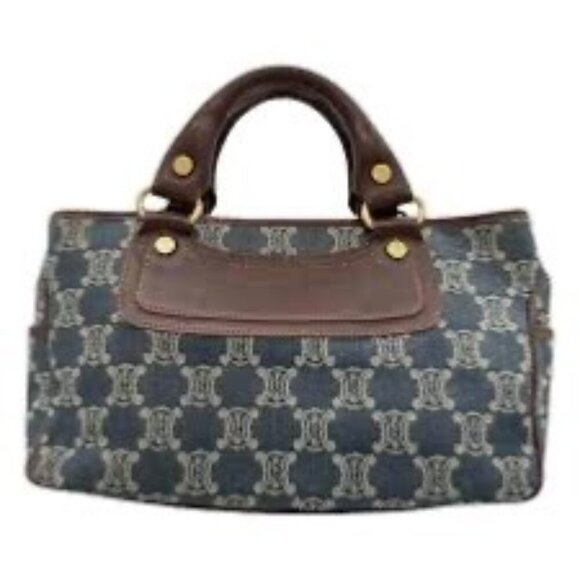 Celine Boogie Denim & Leather Handbag Authentic - Picture 1 of 10